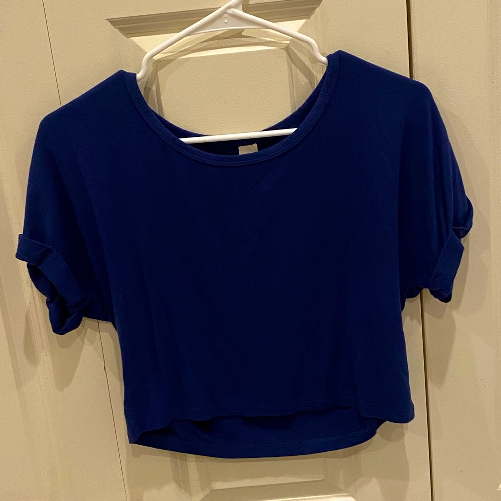 Navy Blue Crop Top Size XS